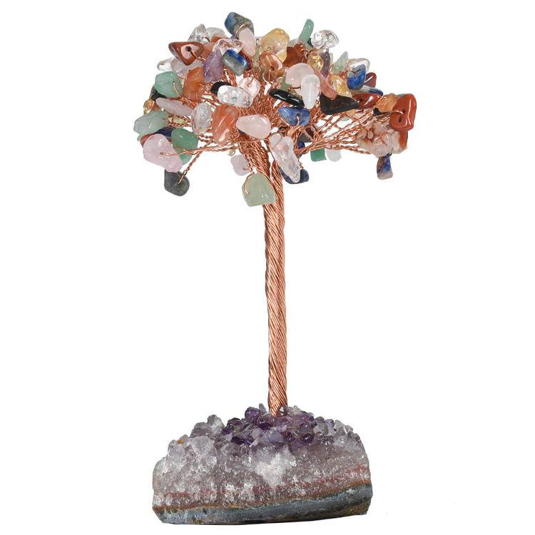 π³β¨ Crystal Gem Tree with Raw Crystal Stone Base