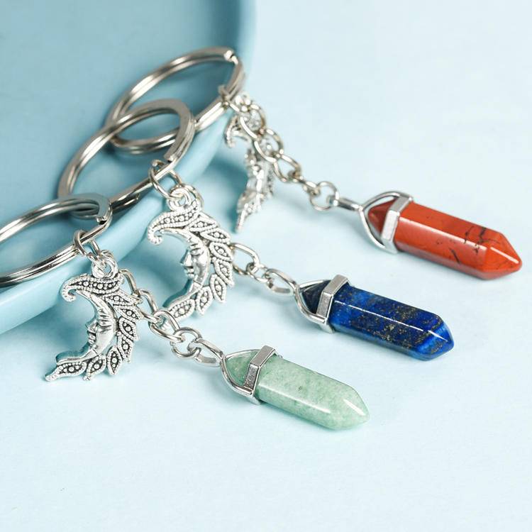 🔑✨ Crystal Point Keychain Collection